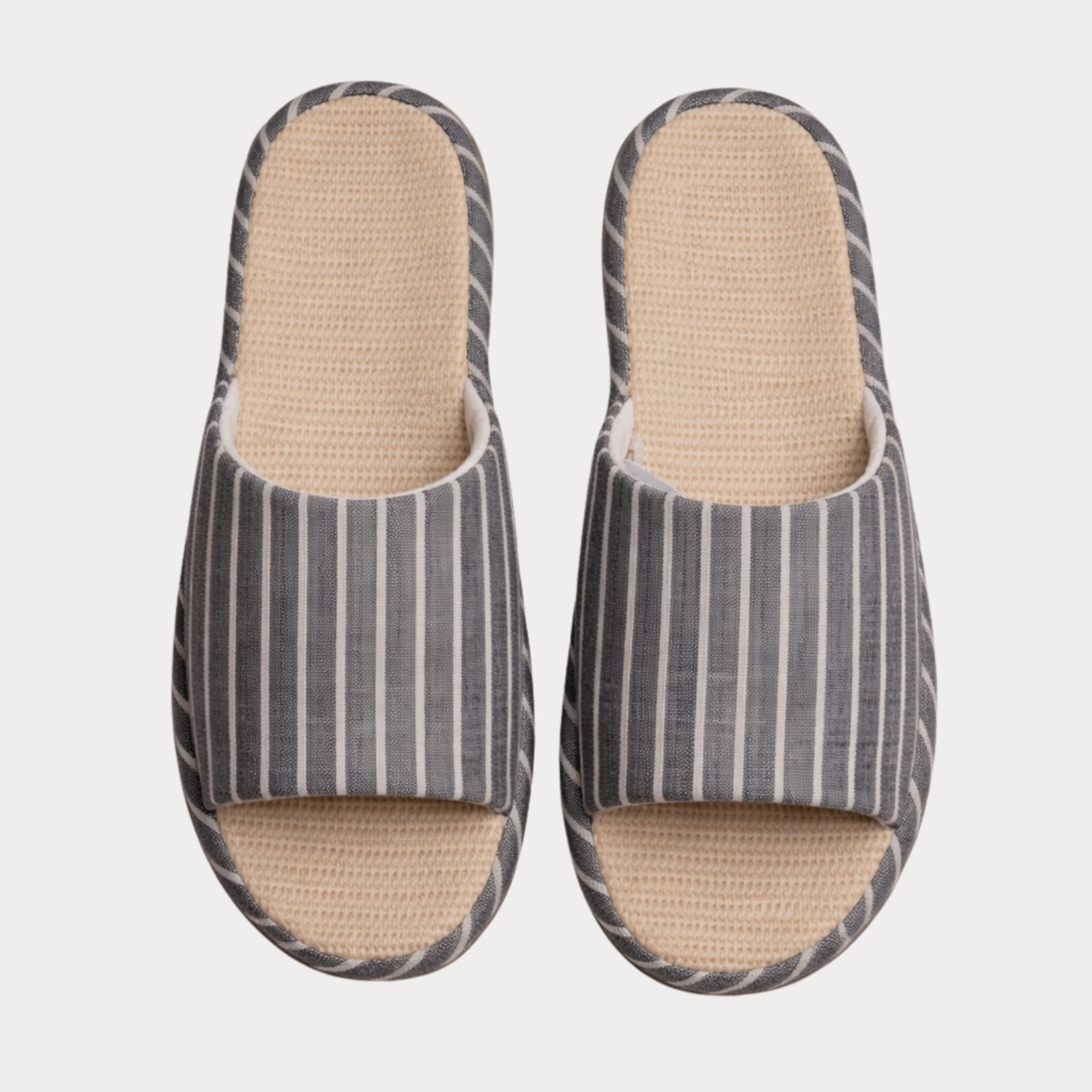 Unisex Cotton and Linen Blended Slippers Home Slippers Couple  Silent Slippers