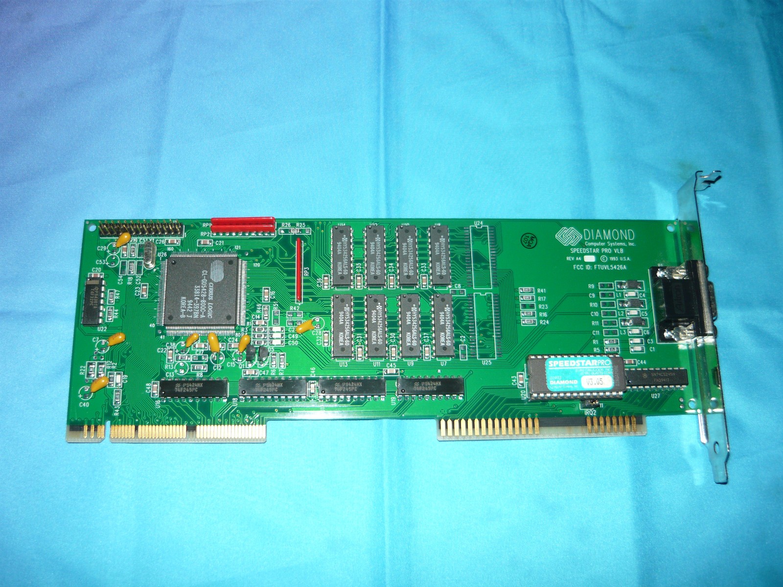 Vintage Diamond Speedstar Pro VLB CL-GD5428 Video Card 1MB RAM Used Good