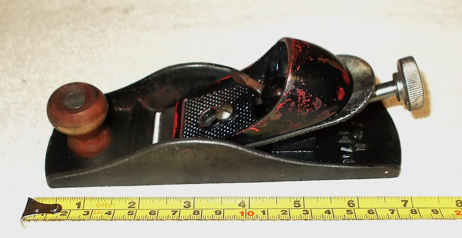 Vintage Antique Millers Falls? Cast Iron 7" X 2" Block Plane, for Wood Working