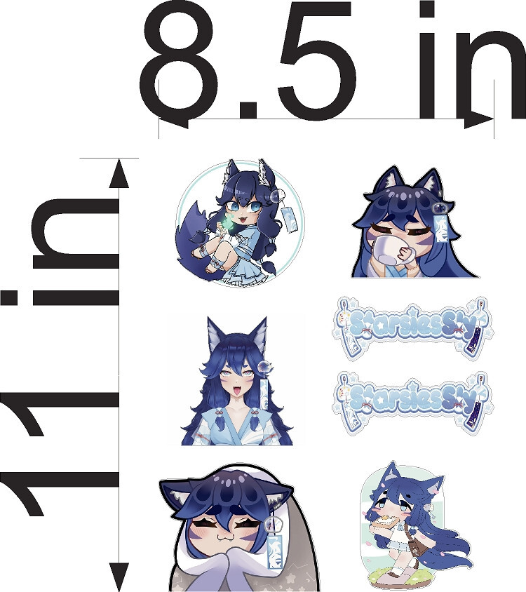 STARSIES VINYL DECALS  EXTRA SMALL PACK