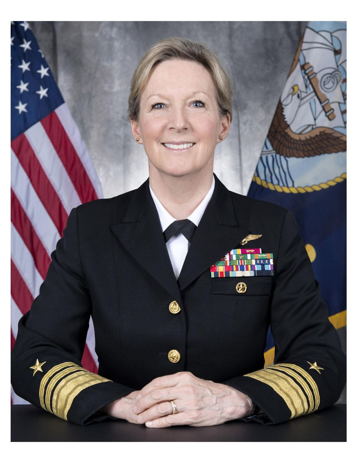 United States Navy Admiral Robin R. Braun 8x10 Photo On 8.5" x 11"