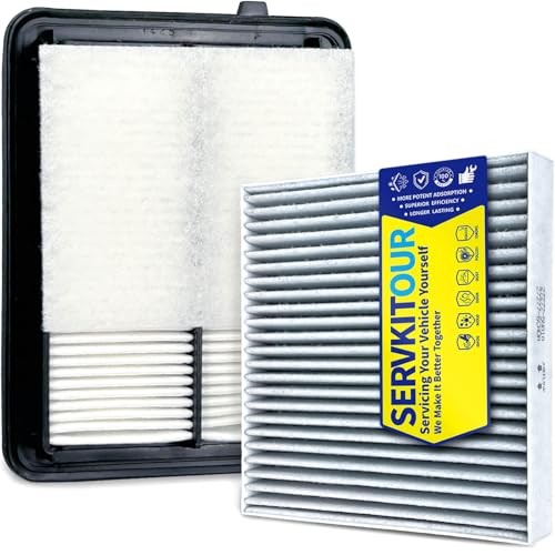 Engine Cabin Air Filter Set for (2018-2024) Kicks 1.6L Gas Only, (2020-2025)