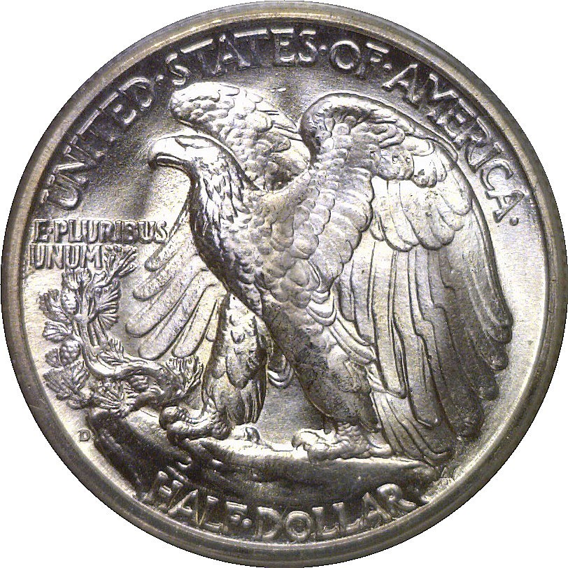 1941-D Walking Liberty Half Dollar PCGS MS-65