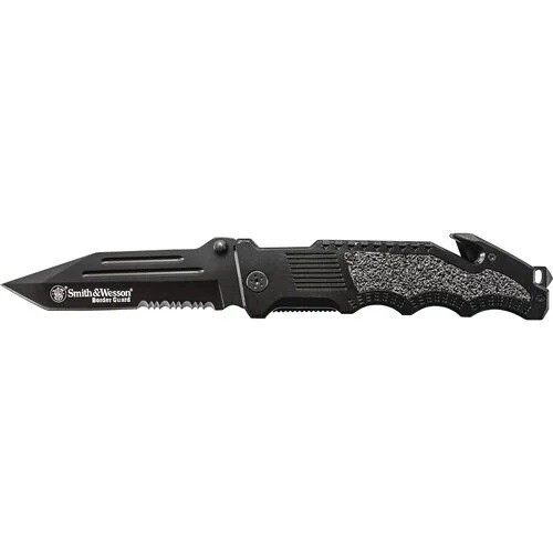 Smith & Wesson SWBG2TS Border Guard Liner Lock Folding Knife 4.4" 7Cr17MoV High