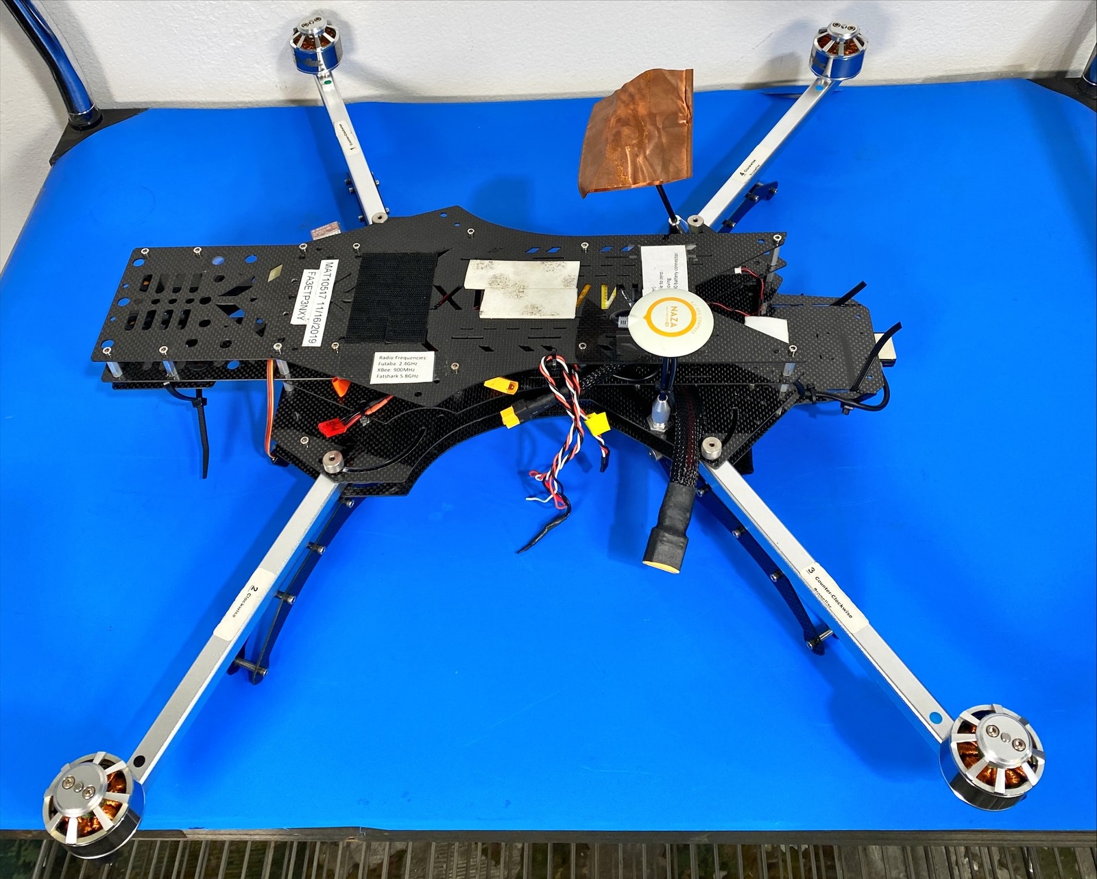 Turbo Ace MATRIX -G Drone Parts. Used. 4 Motors. NAZA V2 Autopilot, NAZA V2 LED