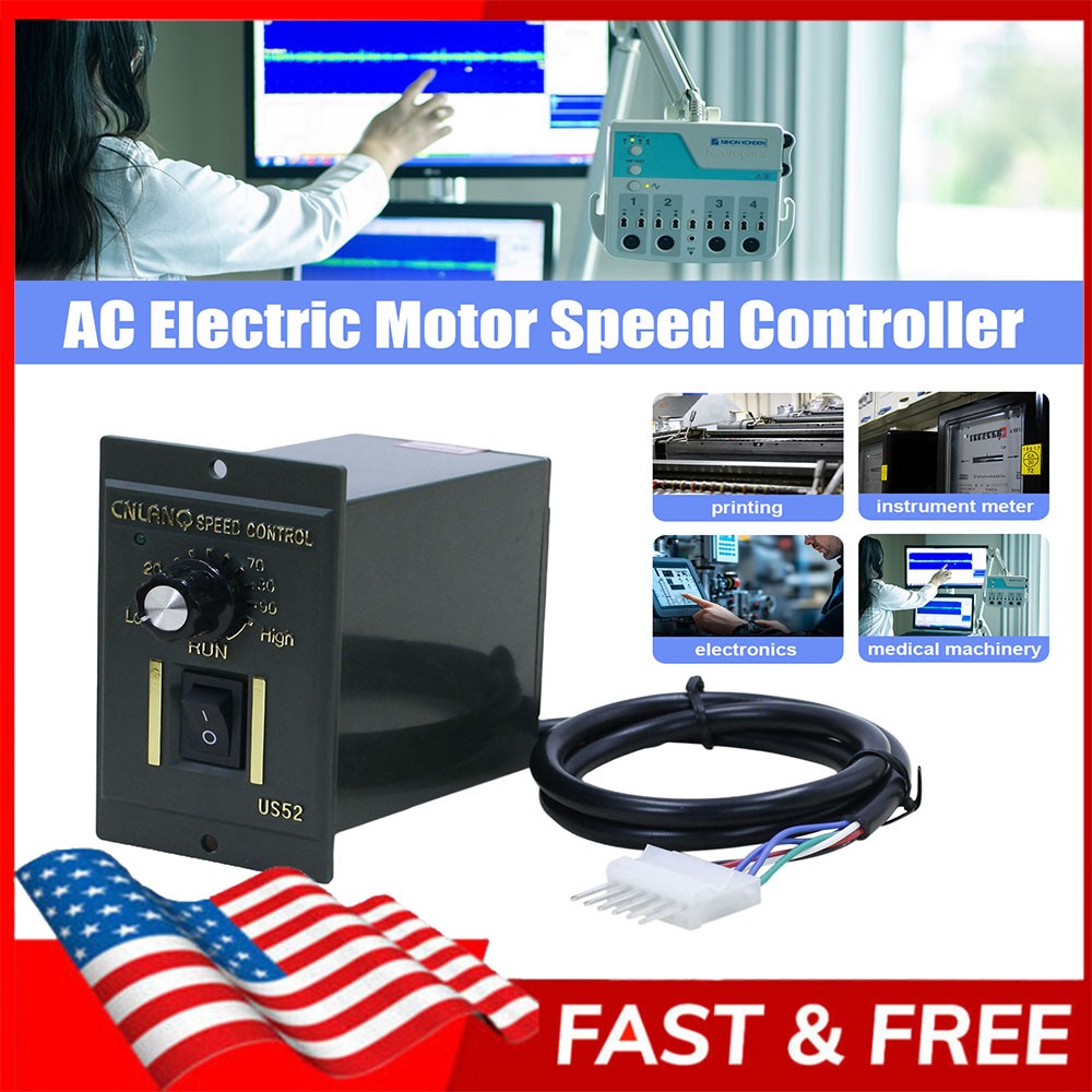 110V 120W AC Motor Speed Controller Regulator Reversible Module Control Switch