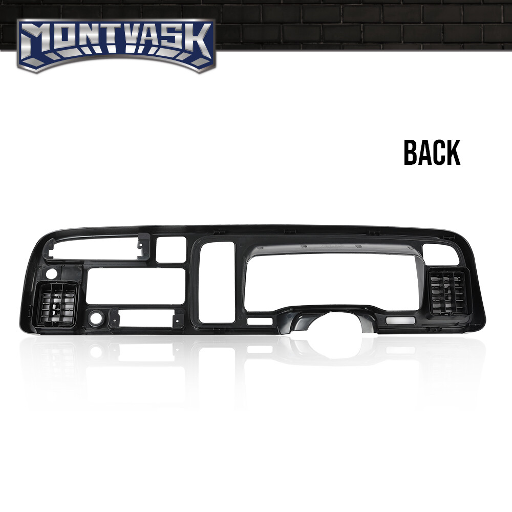 Fit For 1994-1997 Dodge Ram Dash Bezel Radio Trim Panel Surround Black Dashboard