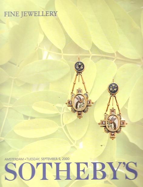 Sotheby's Fine Jewels Jewellery Diamonds Emeralds Amsterdam Auction Catalog 2000