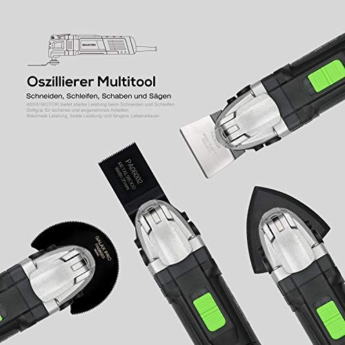 6 Variable Speed Oscillating Multi Tool Kit with Quick Clamp System 3.5A