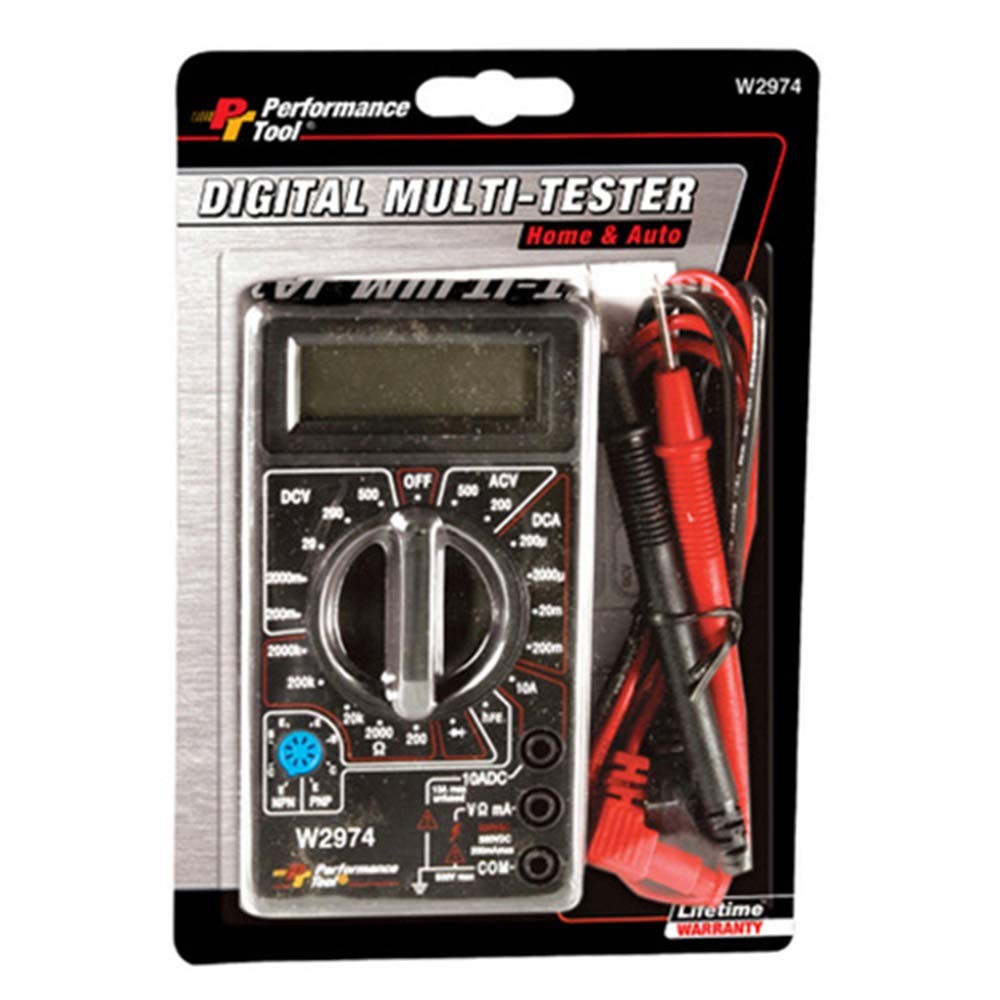 Performance Tool W2974 Digital Multimeter Tester 2000 Tester, Other