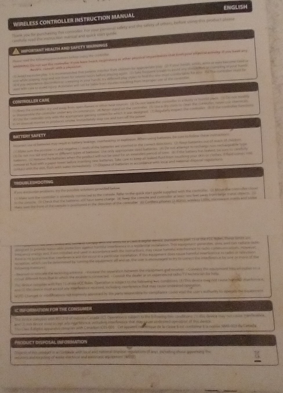 Activison guitar hero instructions pamplet 2007-2009 PS 2-3