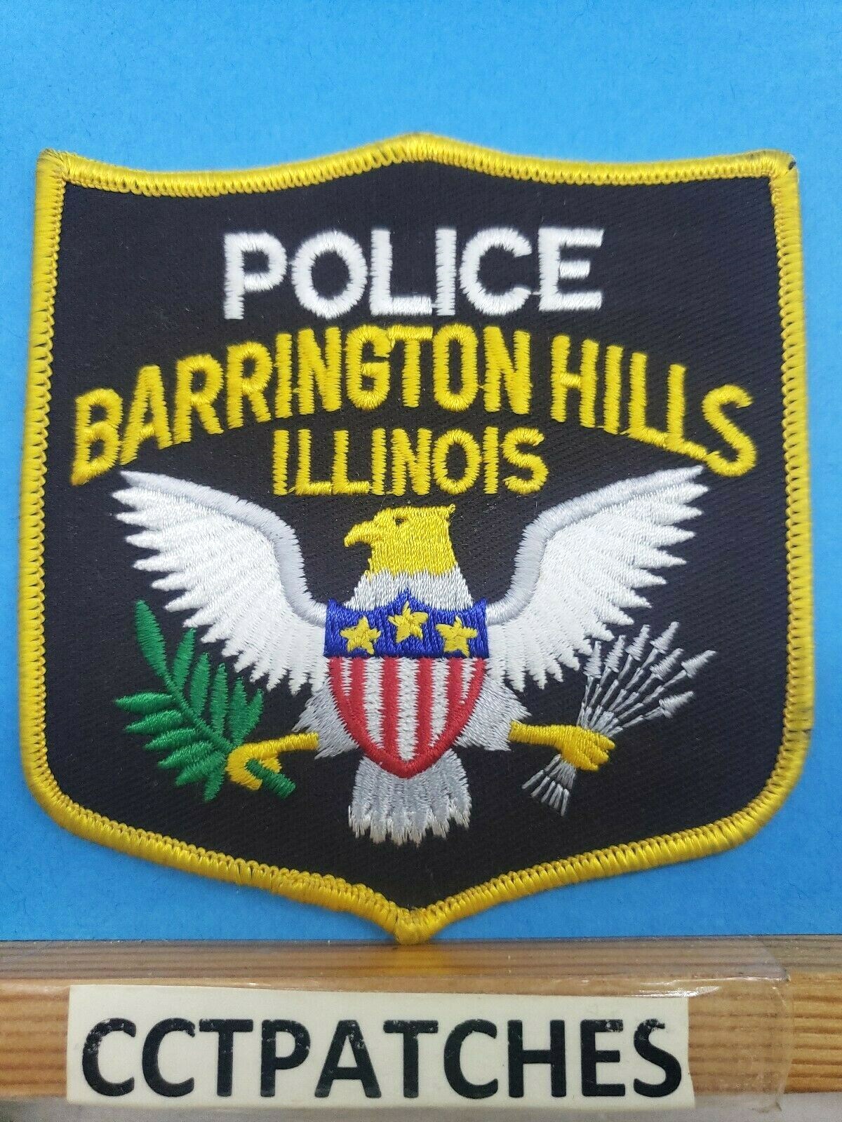 BARRINGTON HILLS, ILLINOIS POLICE (BROWN) SHOULDER PATCH IL