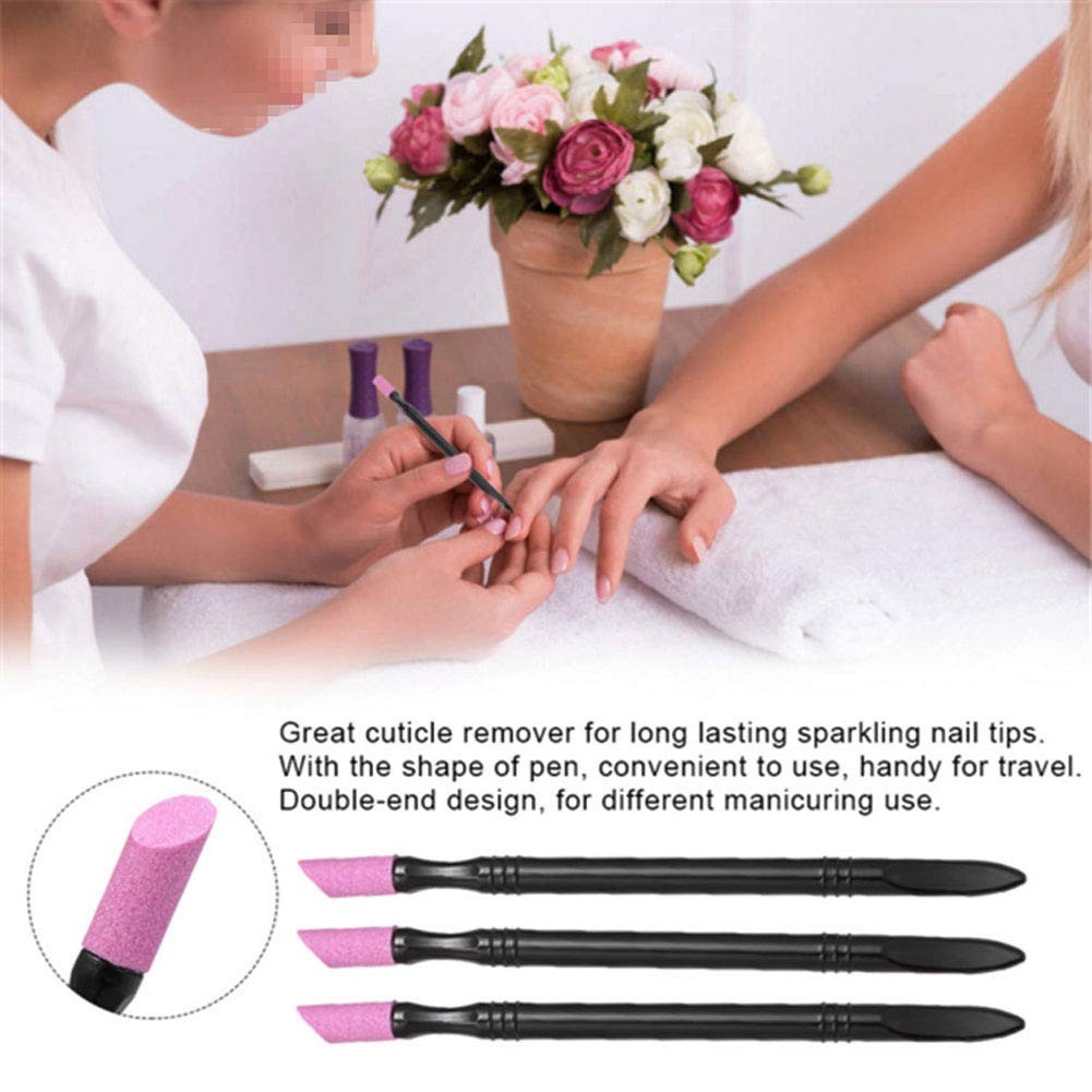 NEW Nail File Cuticle Stone Pusher Trimmer Nail Sanding Sticks Nail Buffing Tool