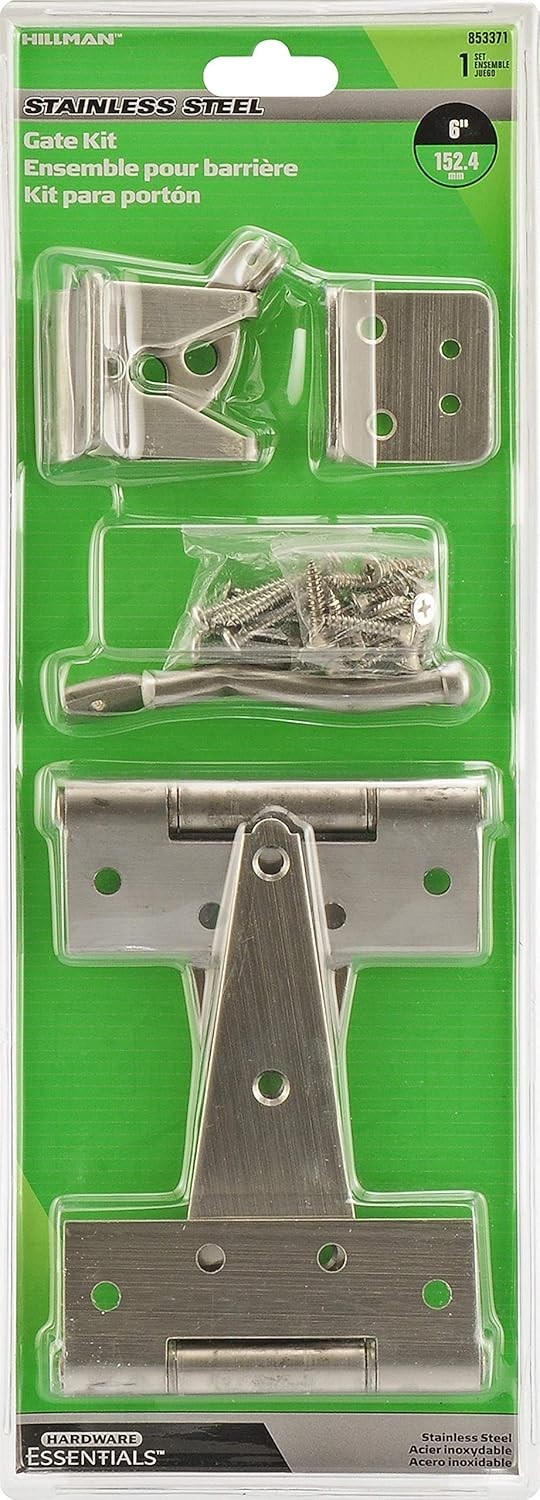 Comprehensive Stainless Steel Gate Hardware Set with Latches and Hinges
