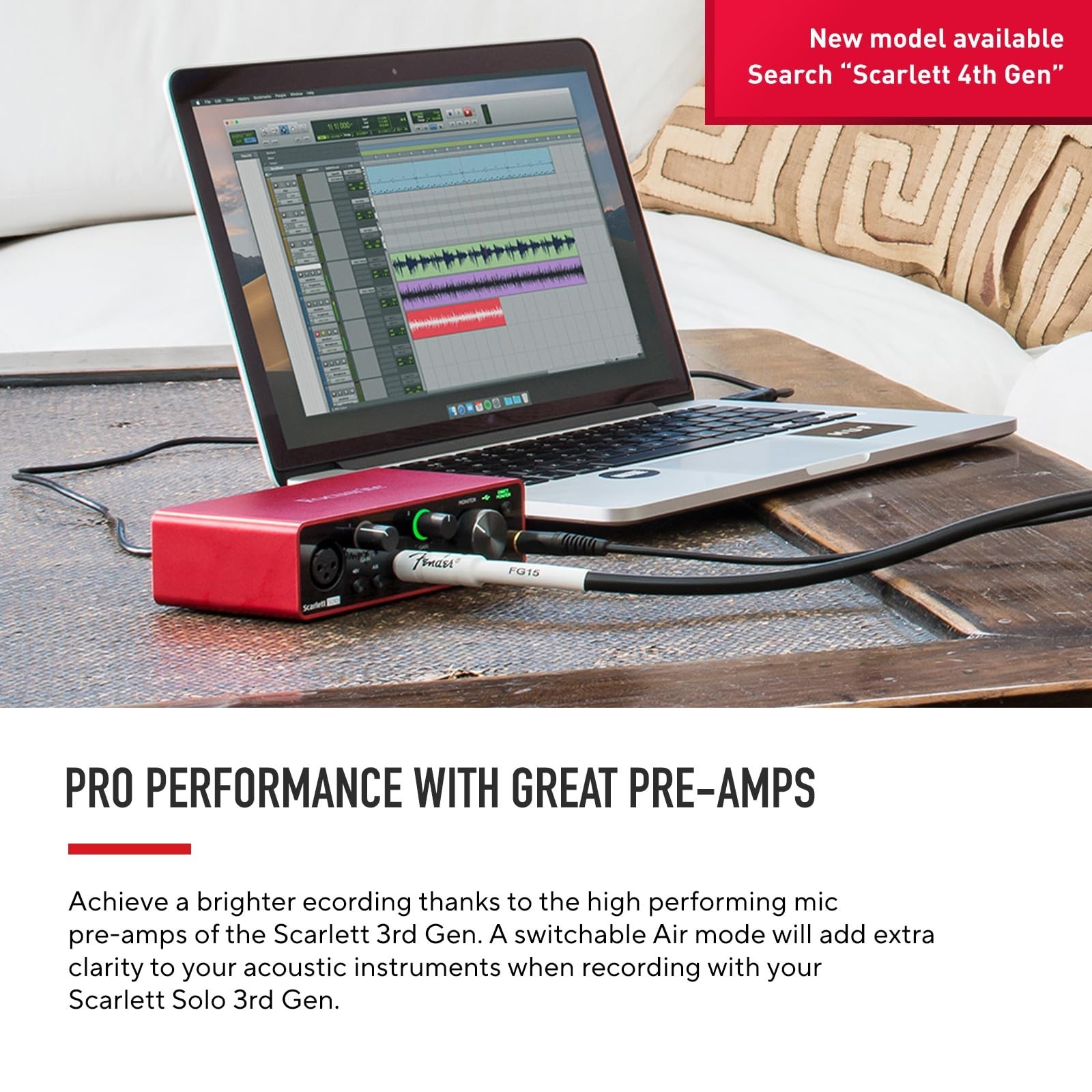 USB Audio Interface for Guitarists, Vocalists, Podcasters - Record Studio Qualit