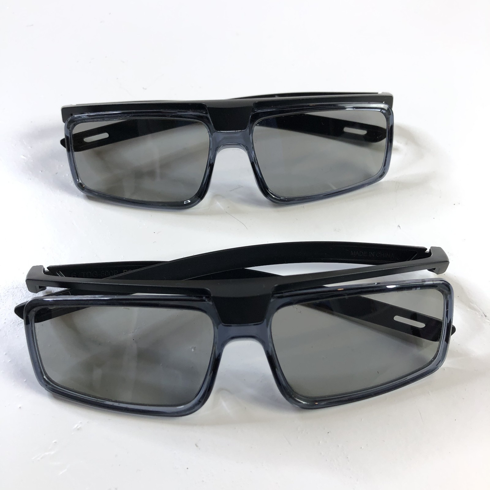 Sony TDG-500P 3D Virtual Reality Glasses Black Lot 2 Pair For TV Cinema MINT