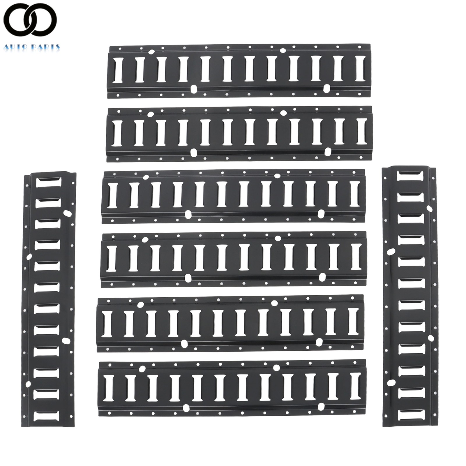 8 Piece 2' E Track Tie-Down Trailer Kit Fits Universal High Quality Horizontal