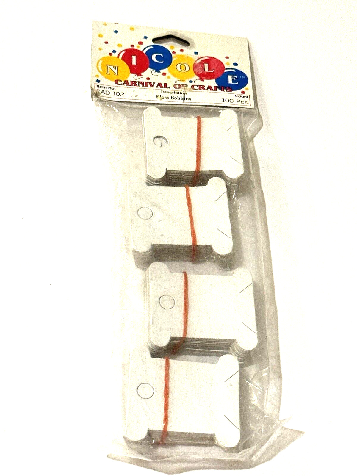 Nicole Carnival of Crafts Floss Thread Bobbins CAD 102 100 CT Cross Stitch NEW