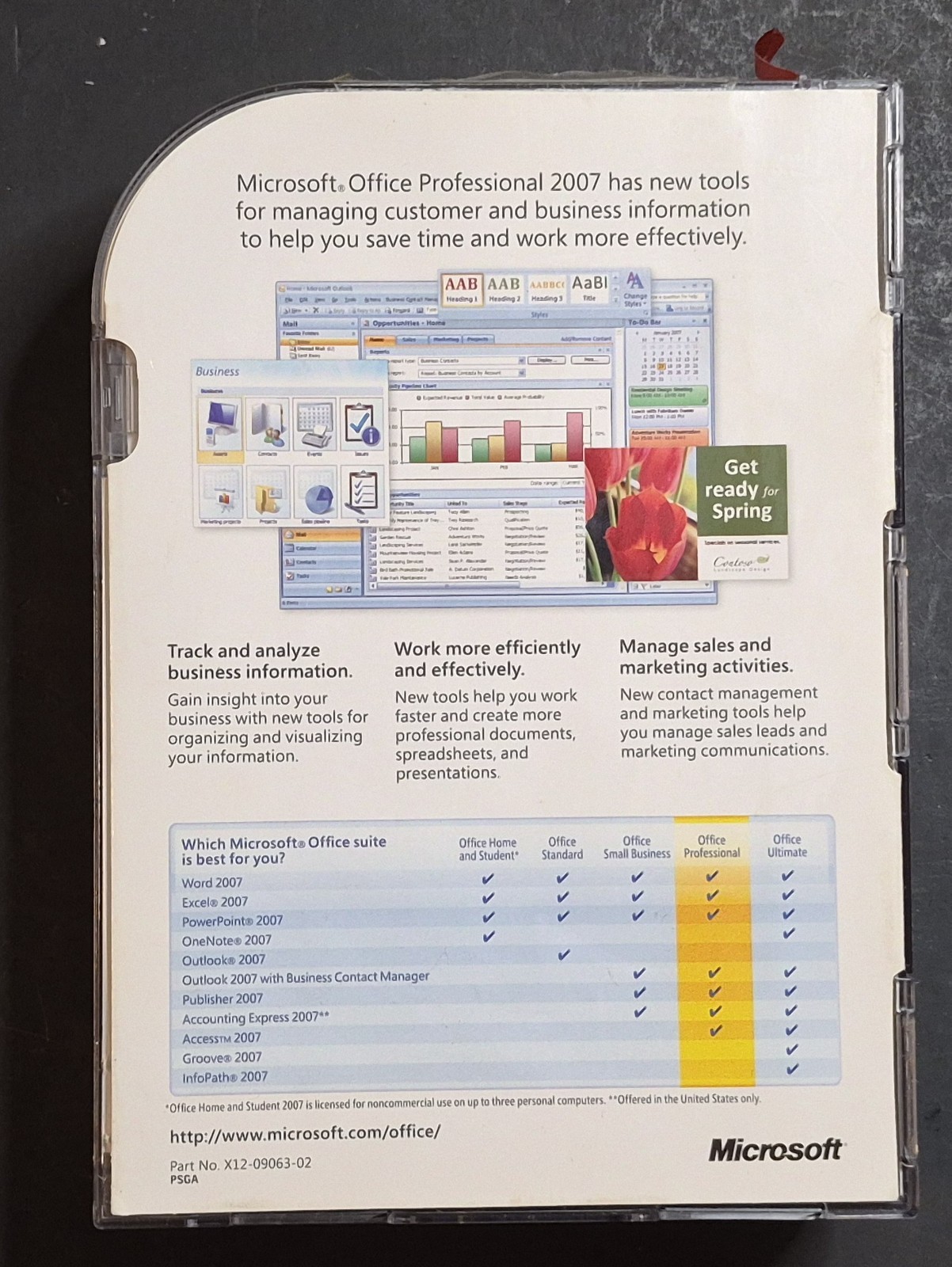 Microsoft Office 2007 Professional Full English Retail Version w/ Product Key