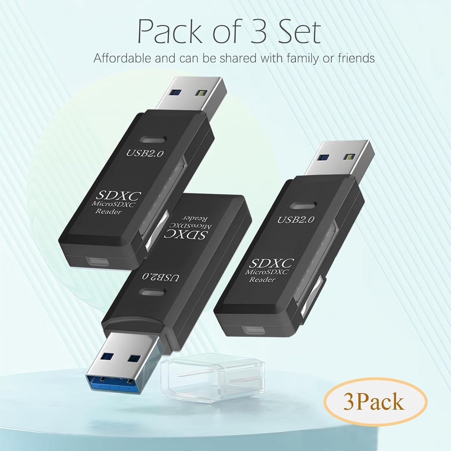USB3.0 SD Card Reader for PC Micro SD Card to USB Adapter for Camera Memory C