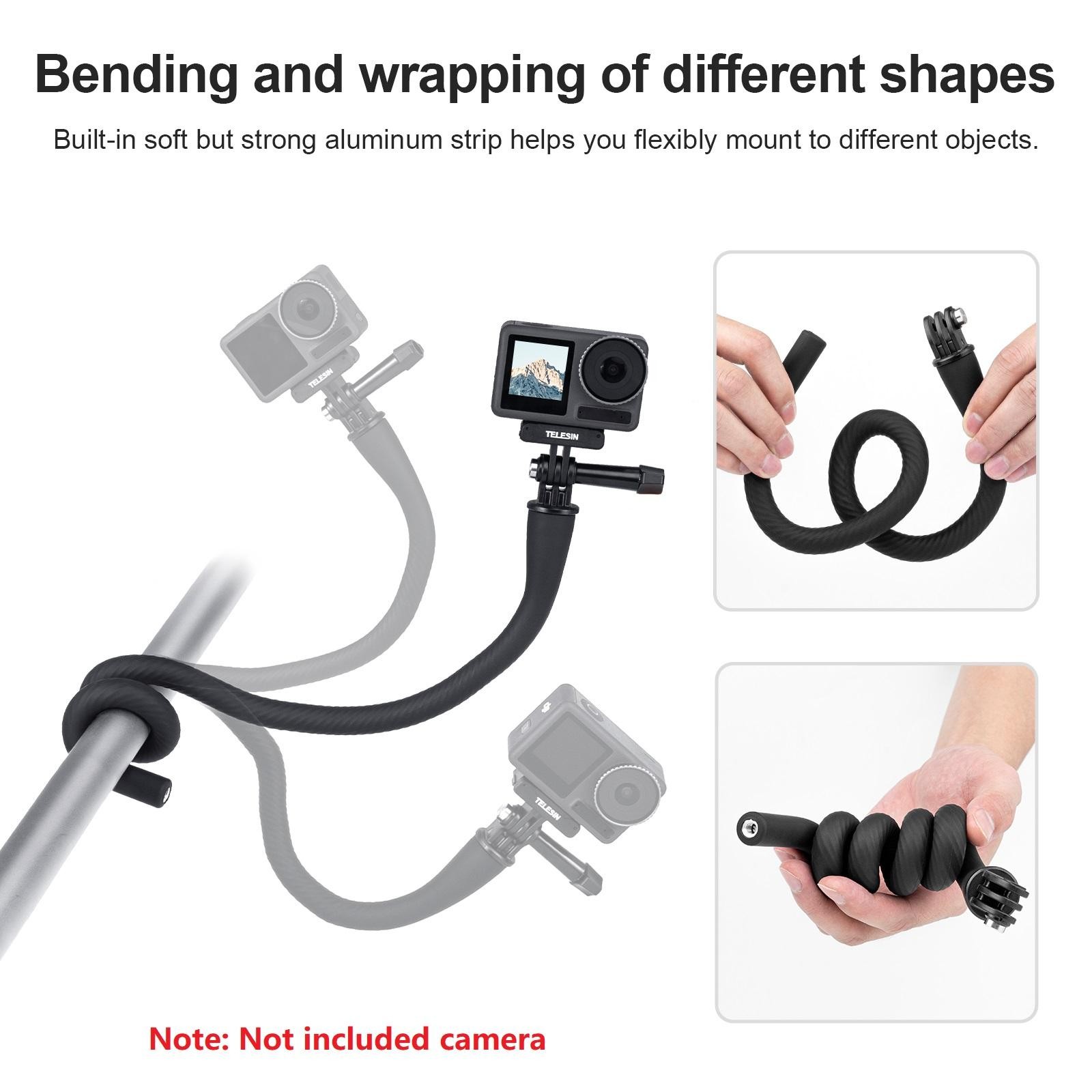 Flexible Mount With Locking Screw Kit For Gopro Camera Accessory Octopus Tripod