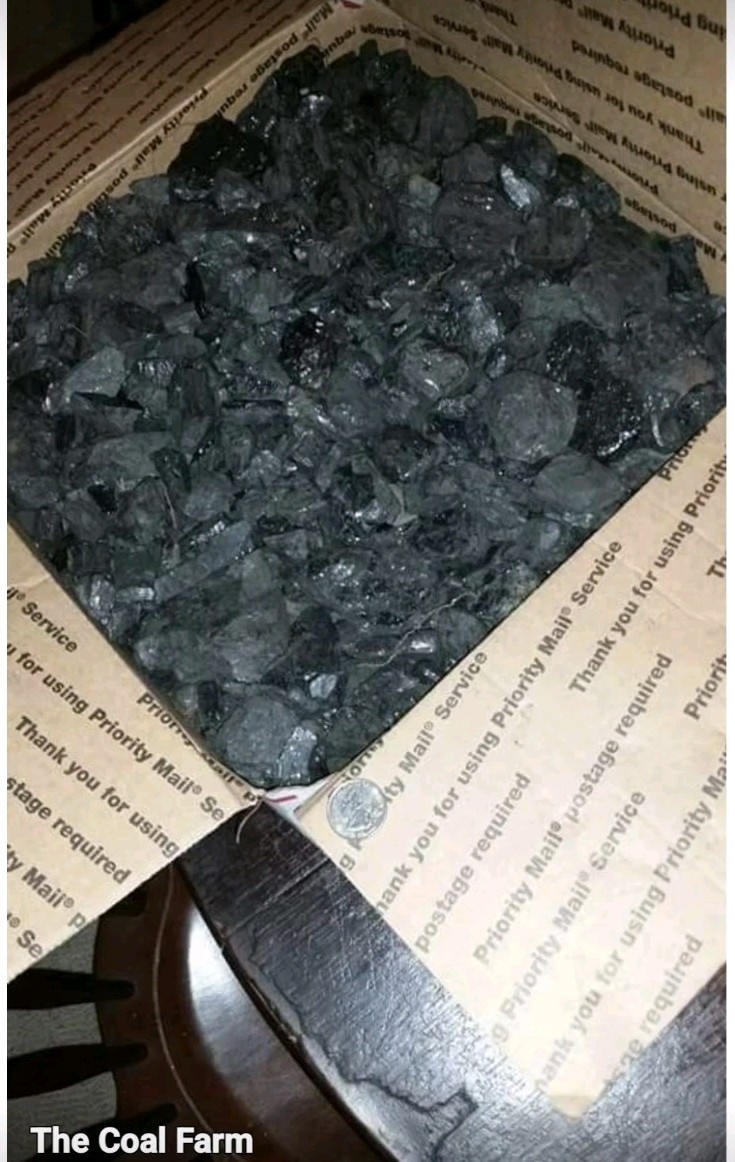 Anthracite Coal 20 lbs 1" Nugget Burns Hot  Blacksmithing USPS 3 day Shipping