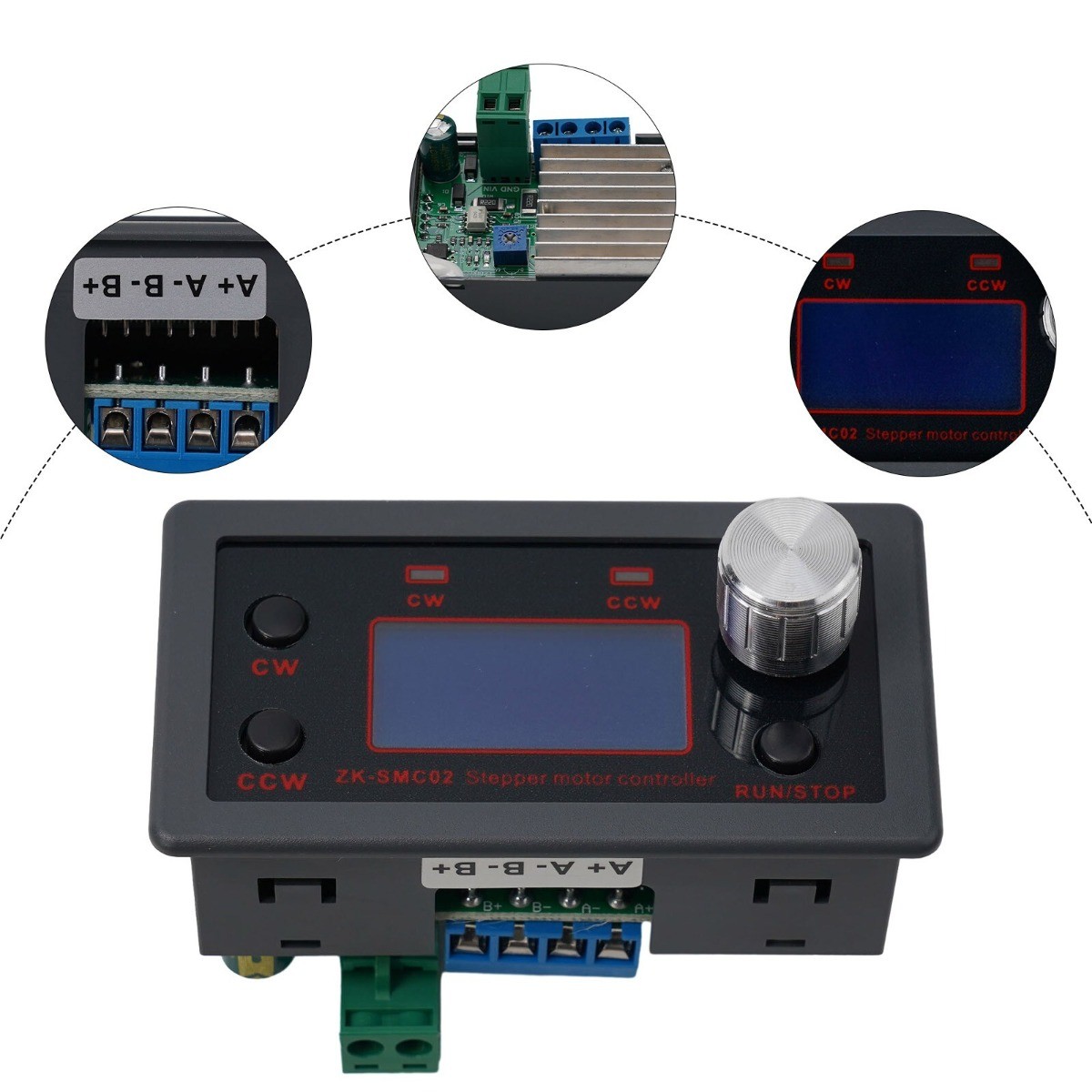Stepper Motor Forward/Reverse-Driver Controller Pulse-Speed-Angle-Control-Module