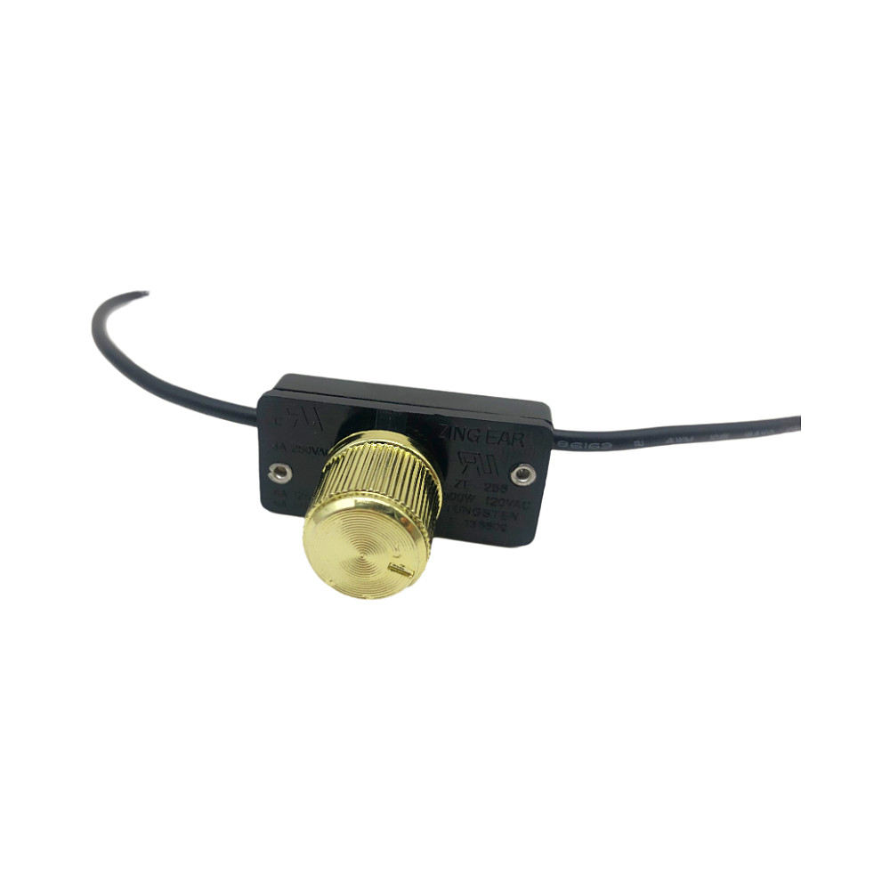 NEW 500W  ZE-256 Rotary Dimmer Light Lamp Switch Brass 1-2-3 Gear
