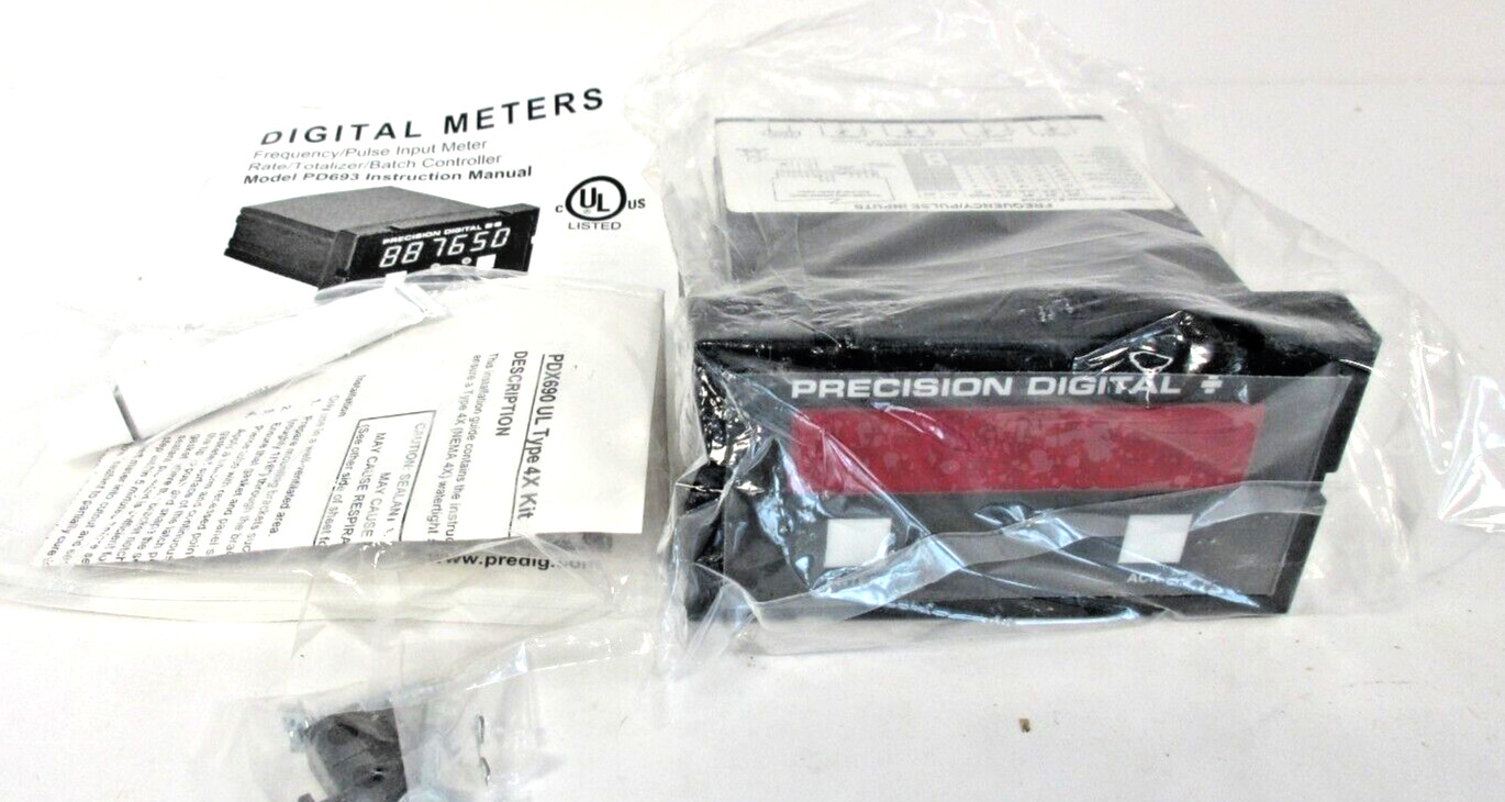 Precision Digital PD693-3-N Pulse Input Rate/Totalizer 115 VAC