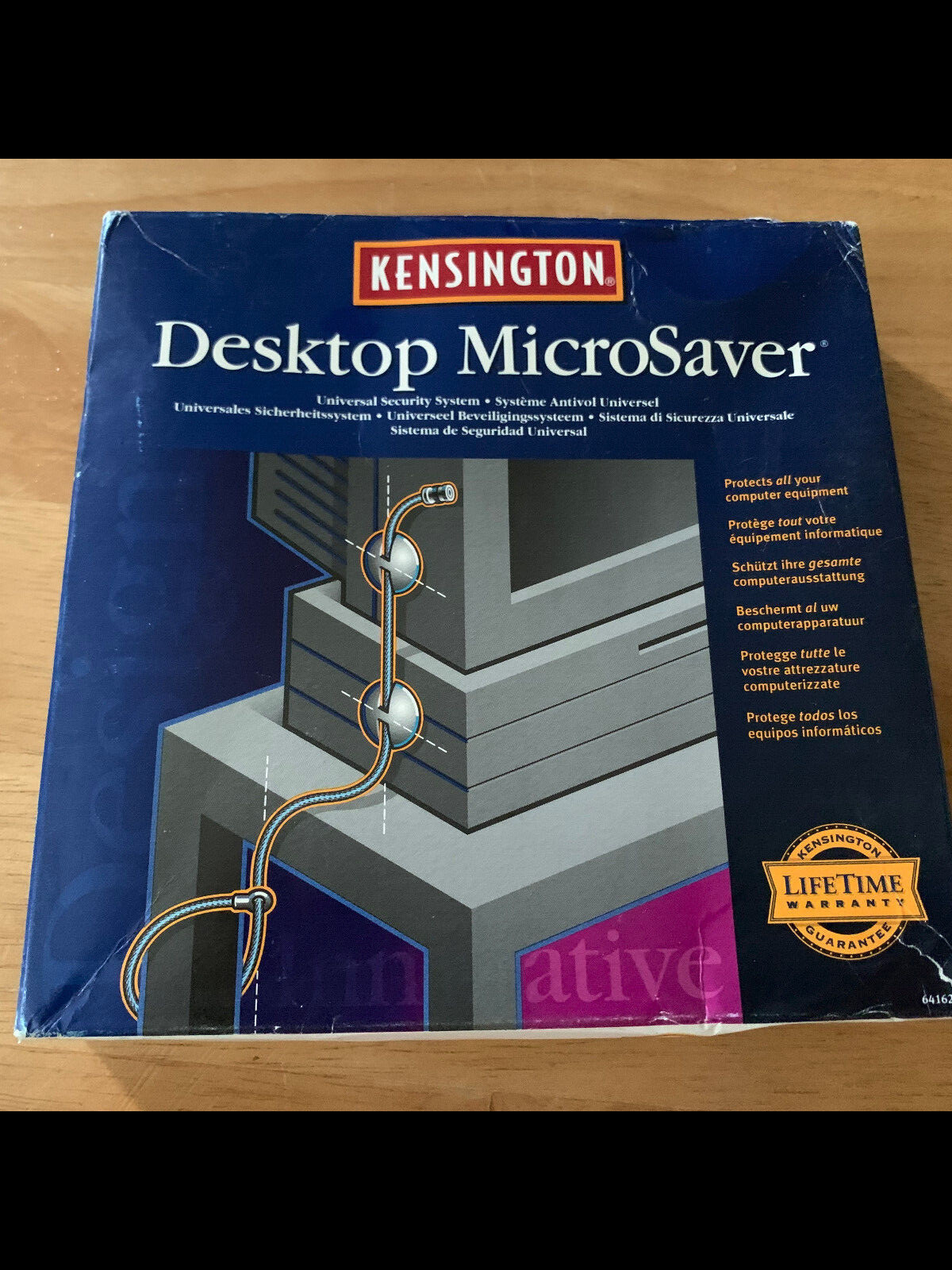 Computer Theft Security Lock Cable System Kensington Desktop MicroSaver 64162