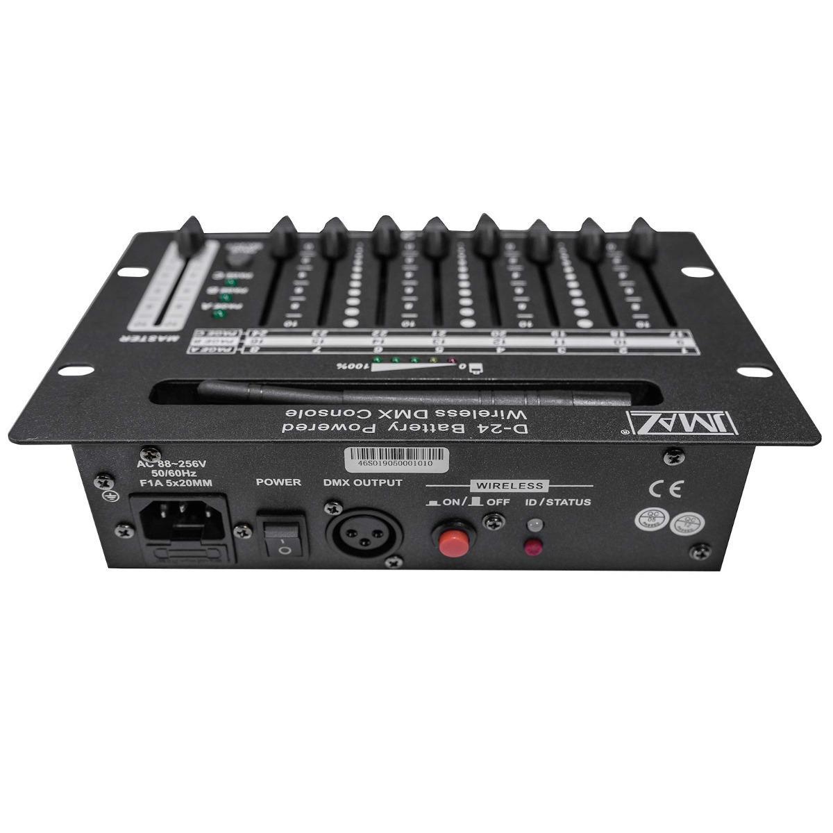 JMAZ Lighting JZ6001 D-24 Wireless Battery Powered DMX Controller w Case