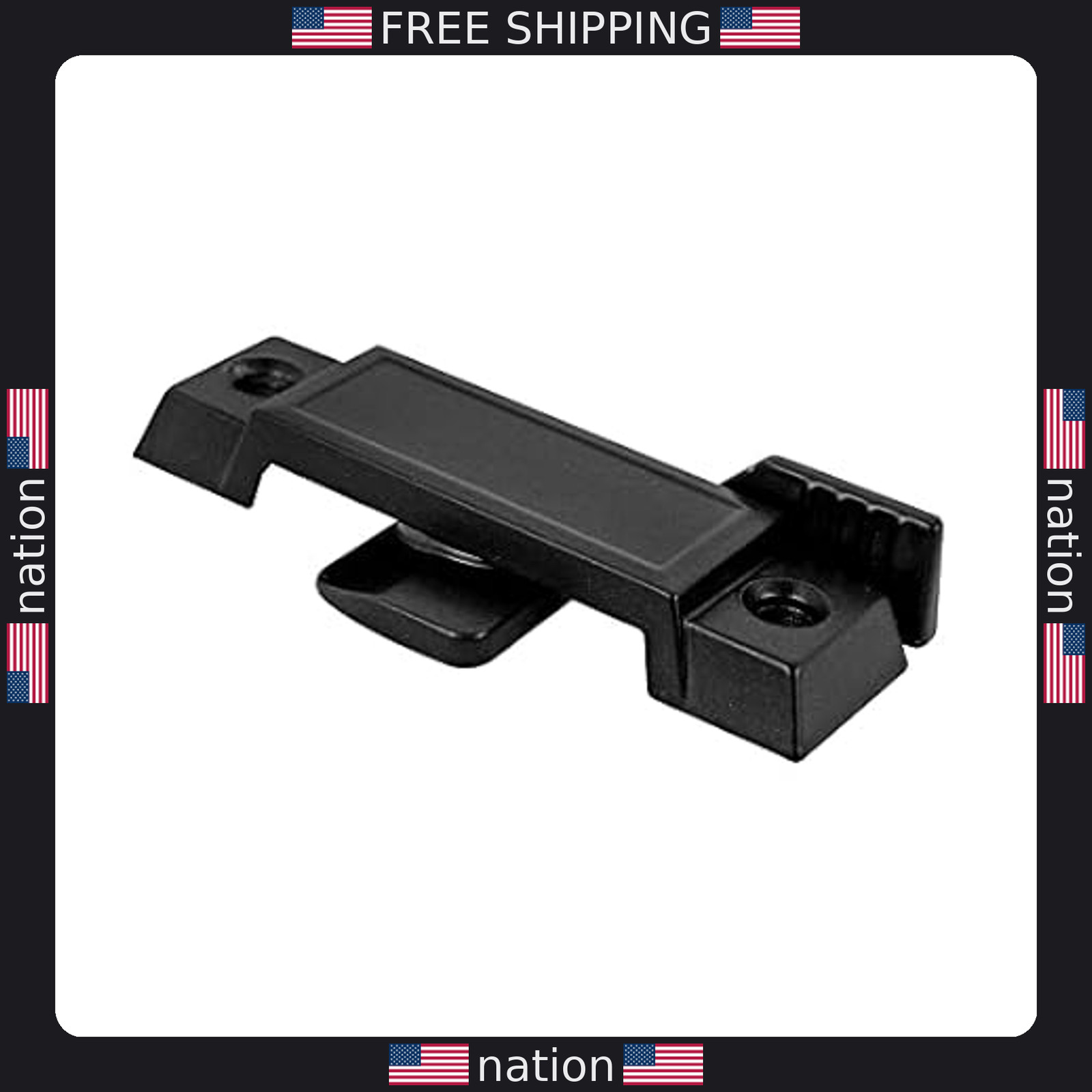 Prime-Line F 2589 Sash Lock for Sliding Windows - Black Diecast (Single Pack)