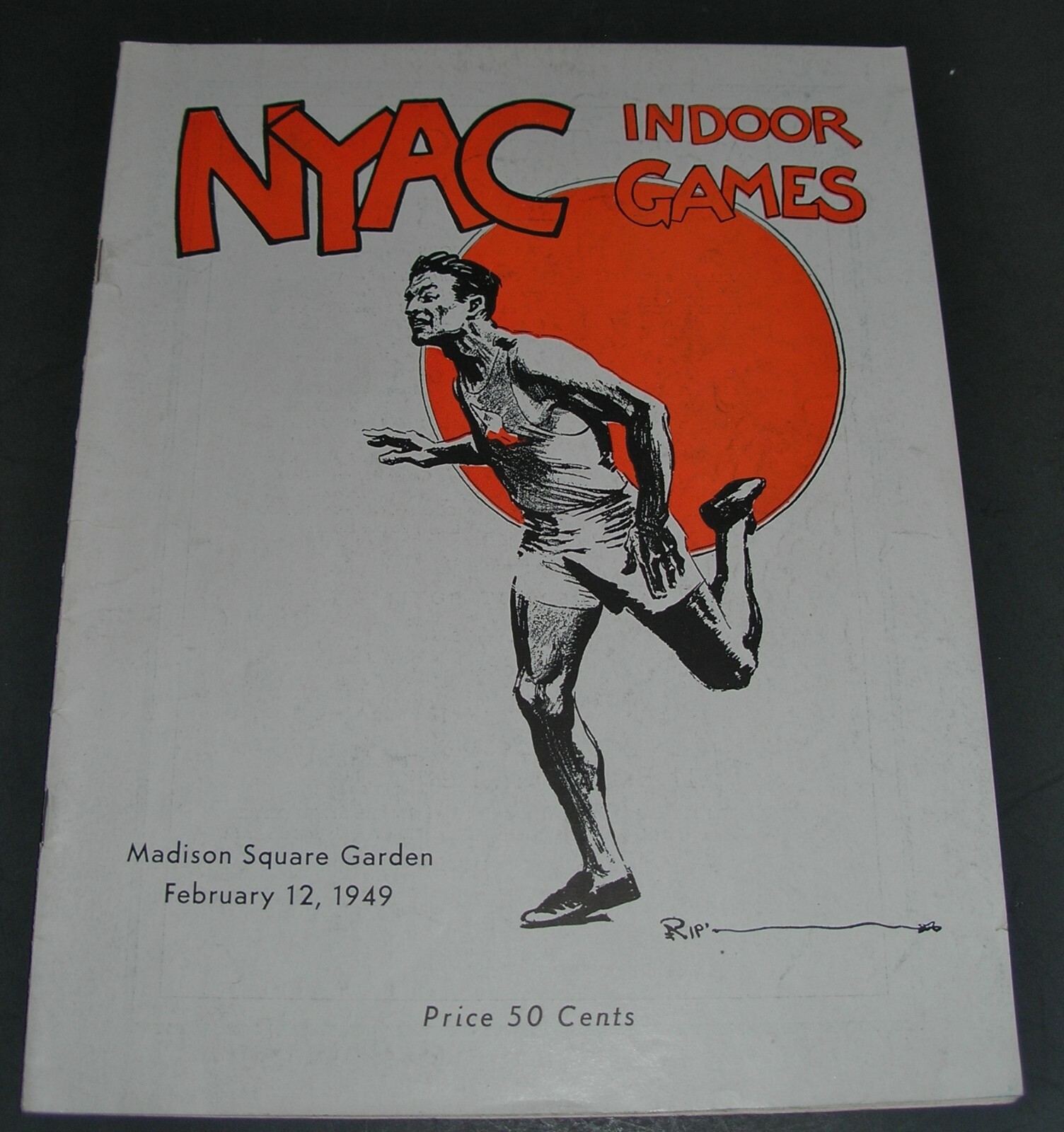 Vintage 1949 NY Athletic Club NYAC Indoor Games Program- Madison Square Garden