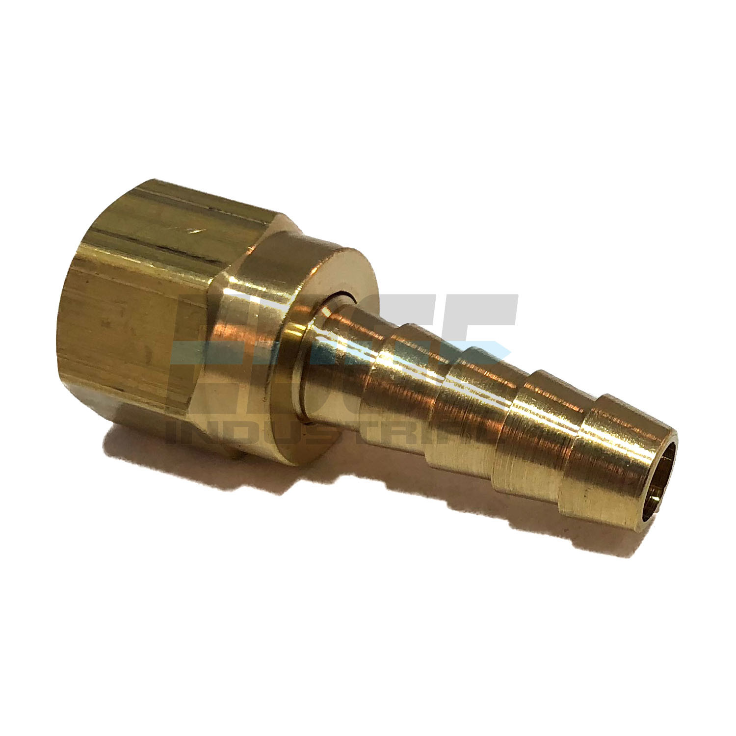 5/16" HOSE ID TO 5/16" 45° SAE/37° JIC DUAL SEAT FEMALE FLARE BRASS SWIVEL