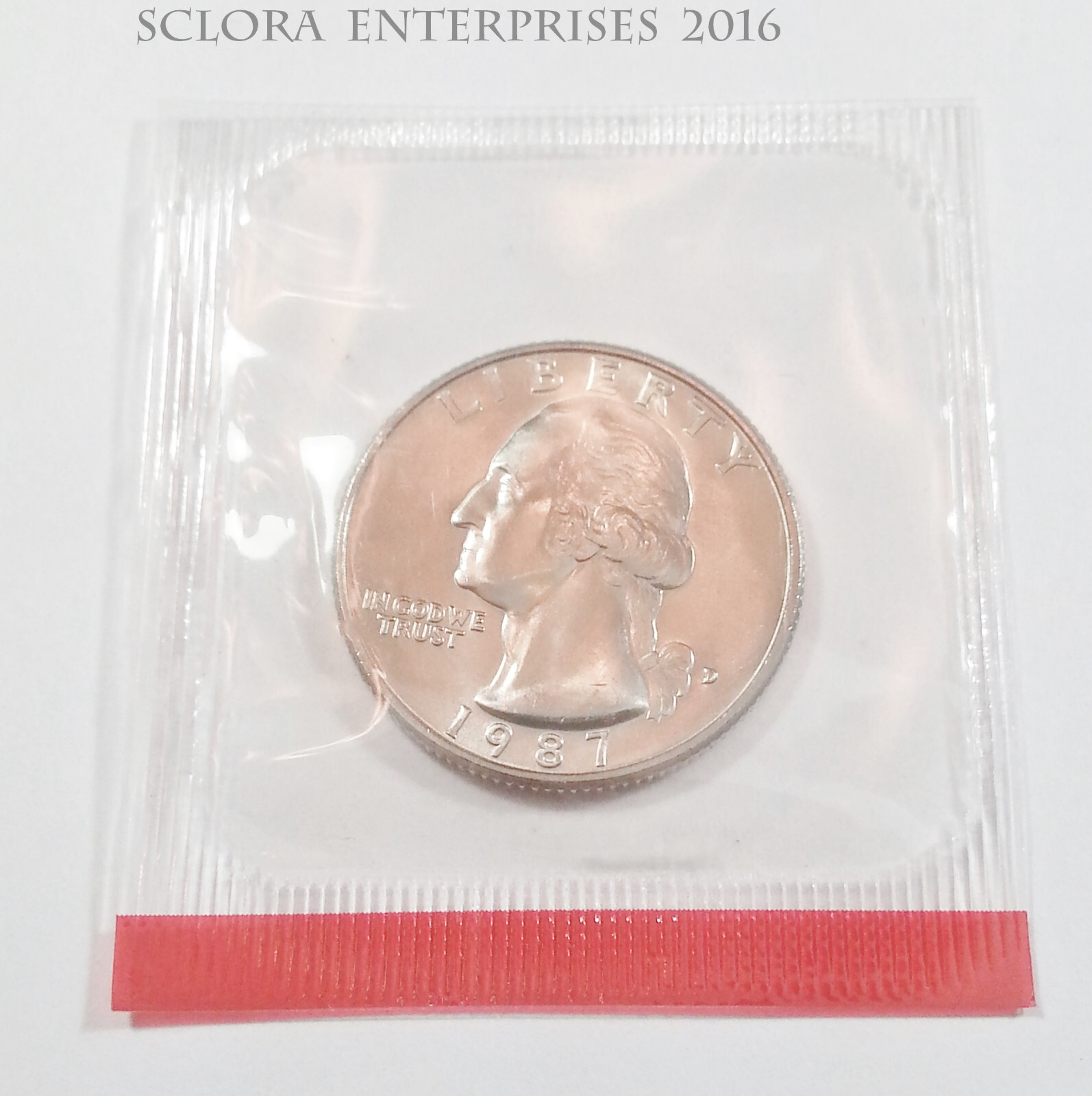 1987 D Washington Quarter *MINT CELLO*  **FREE SHIPPING**