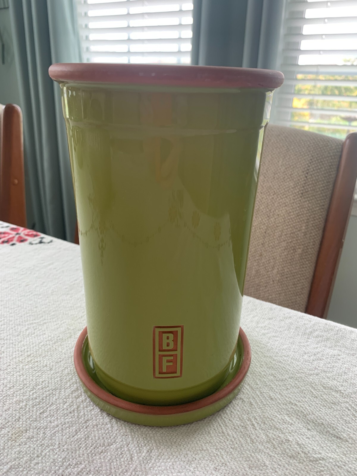 Bobby Flay Terra Cotta Wine Cooler / Chiller Olive Green Portugal Plancha