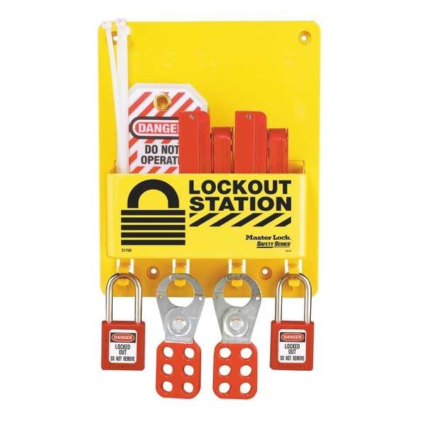 Master Lock S1720e410 2-Lock Compact Lockout Center, Circuit Breaker Lockout