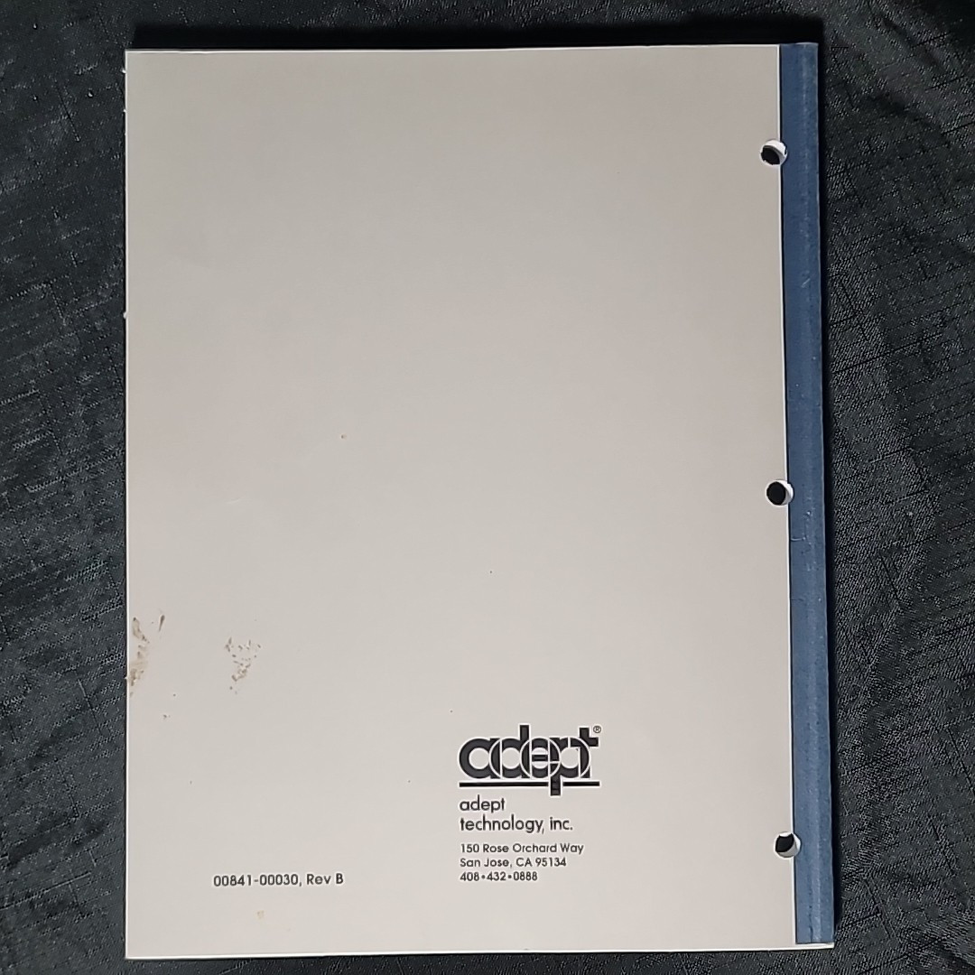 Adept User's Guide AdeptOne-MV AdeptThree Robot Including PA-4 Power Chassis