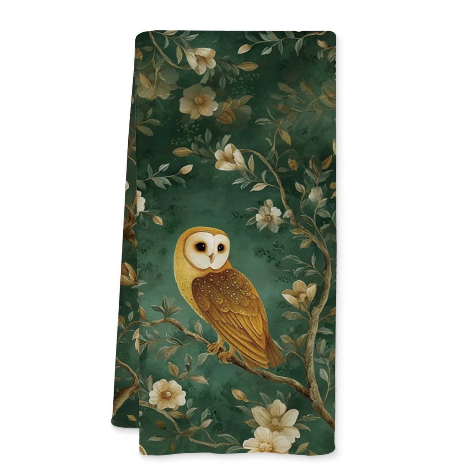 Vintage Floral Owl Kitchen Towels, Owl Gifts for Women Dish Tea Towels for Ki...