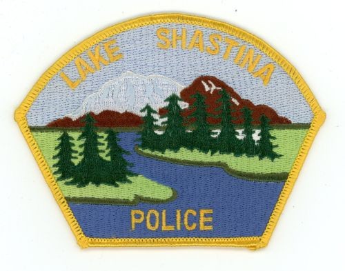CALIFORNIA CA LAKE SHASTINA POLICE NICE 3 5/8" TALL SHOUDLER PATCH SHERIFF