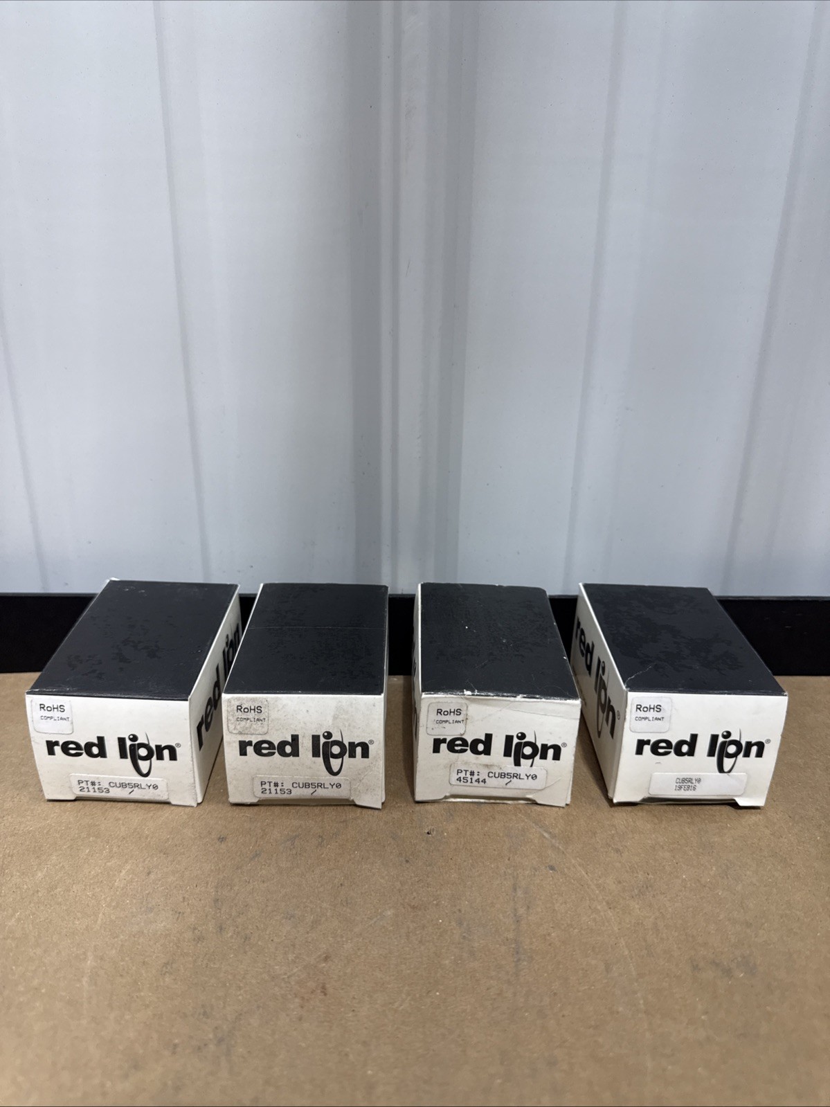 Lot Of 4- RedLion CUB5RLY0 Panel Meter Accessories, Plug-In Card 0.3A 125V