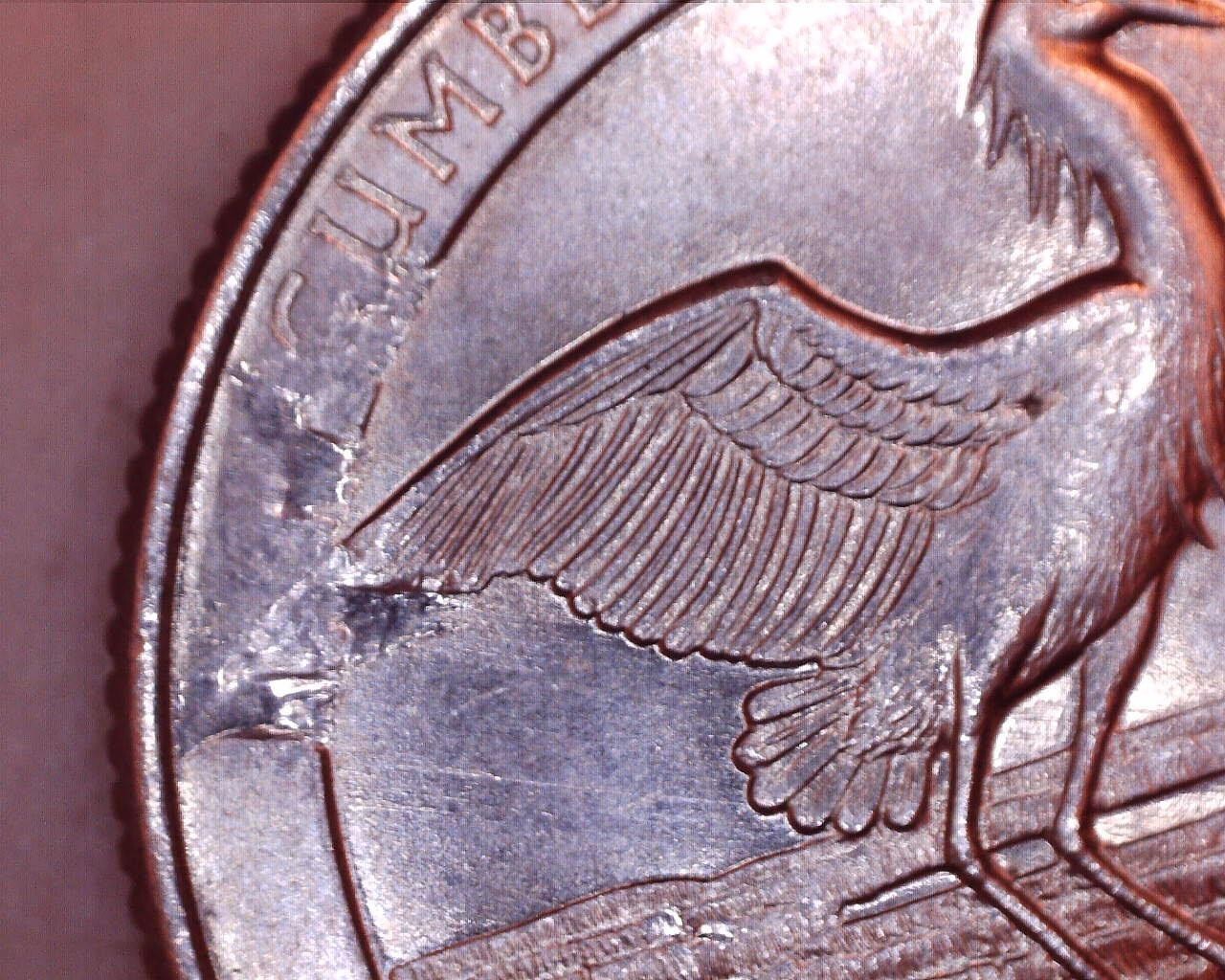 2018- P  Cumberland Island Quarter. Struck Through On Reverse