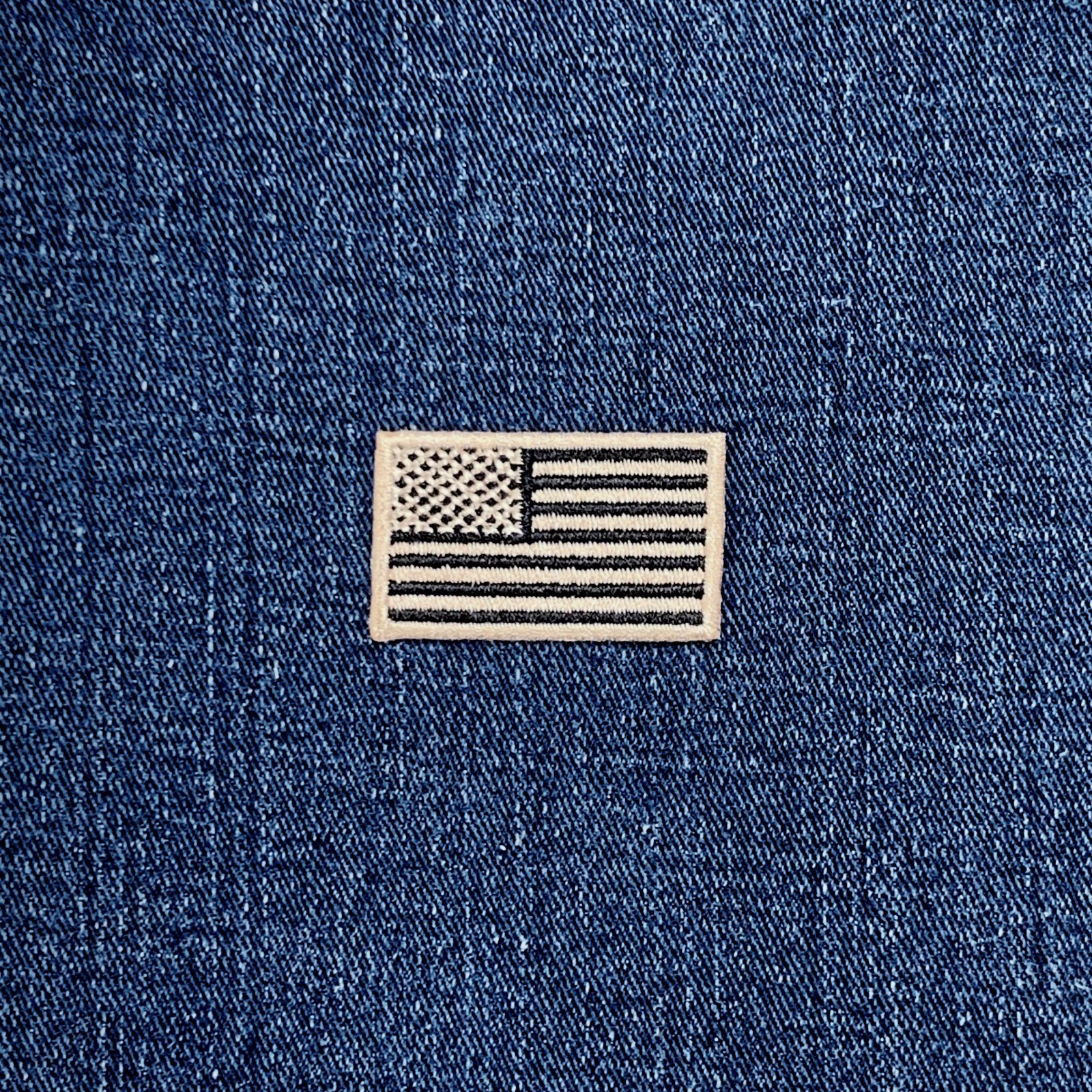 American Flag Patch Embroidered Desert Tan USA United States Badge 1.5" Iron On