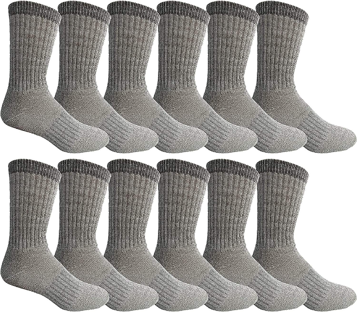 12 Pairs Wholesale Merino Wool Thermal Boot Socks (Mens/Assorted) Thermal Sock