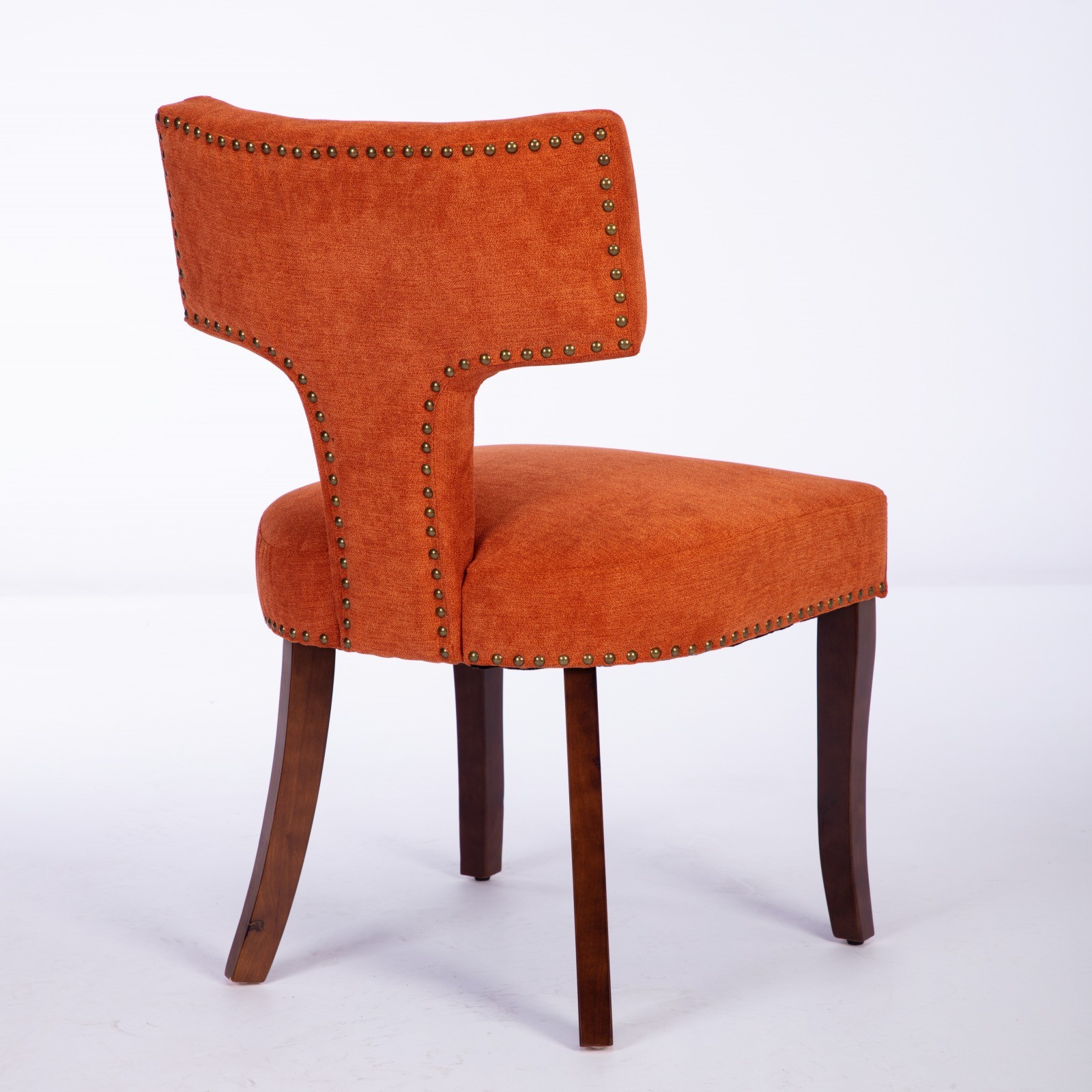 Mid Century Modern Dining Chairs Set of 2, Farmhouse Linen Fabric Upholstered