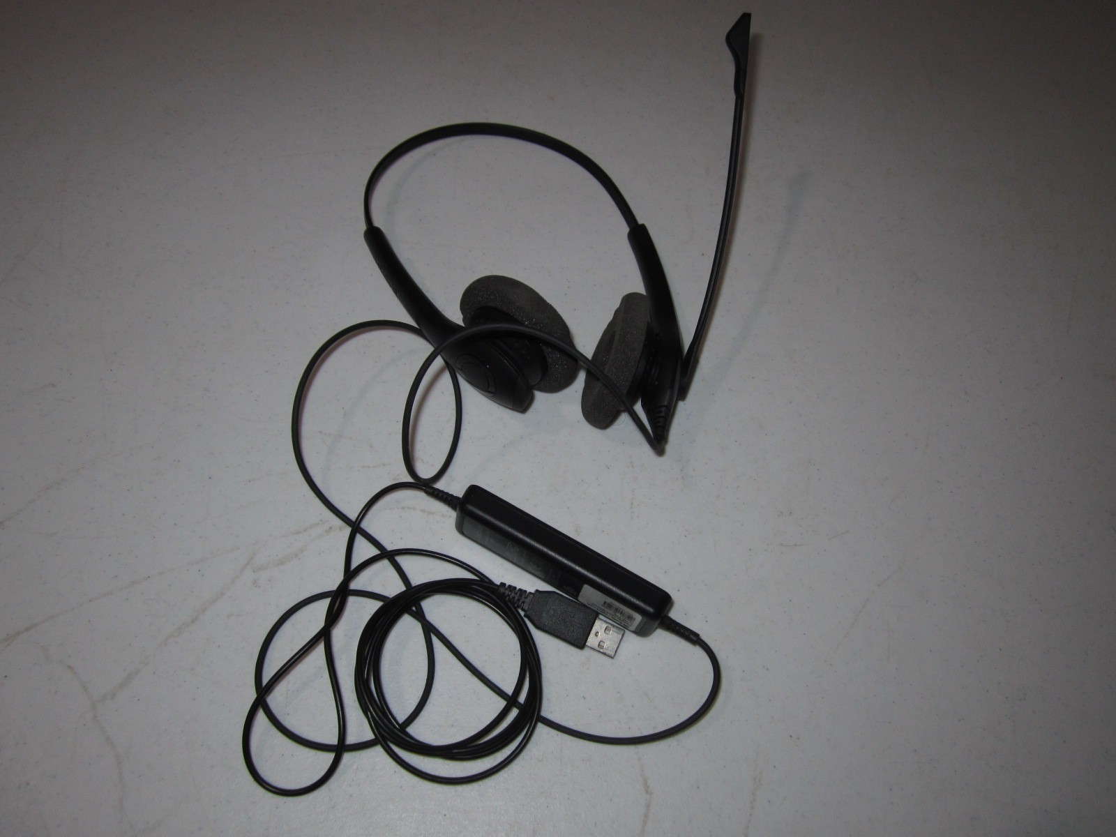 JABRA Biz 1500 USB Mono Corded Headset Model HSC024 Black 1553-0159