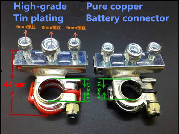 2x Pure Copper Battery Terminal Heavy Duty Car Quick Connector Cable Clamp Clip