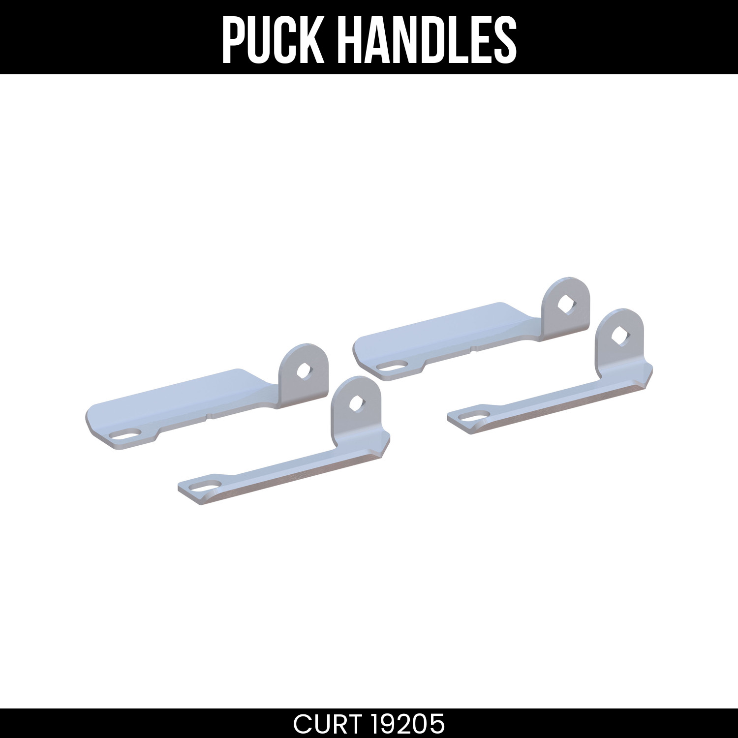 CURT Replacement 5th Wheel Puck System Handles for Ram Fits 16021 19205