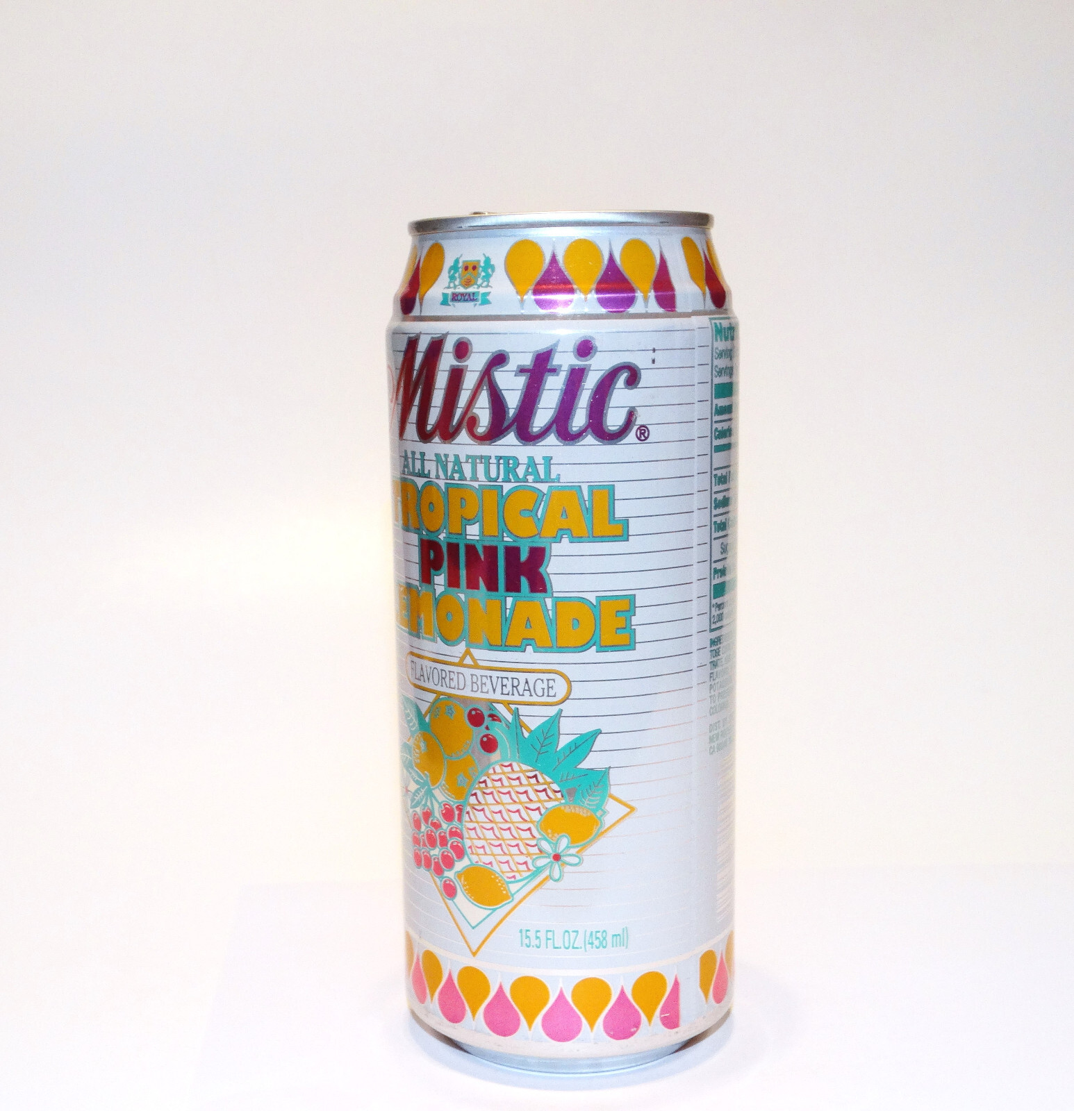 Mistic Lemonade Can 15.5 oz c1990s Vintage 90s