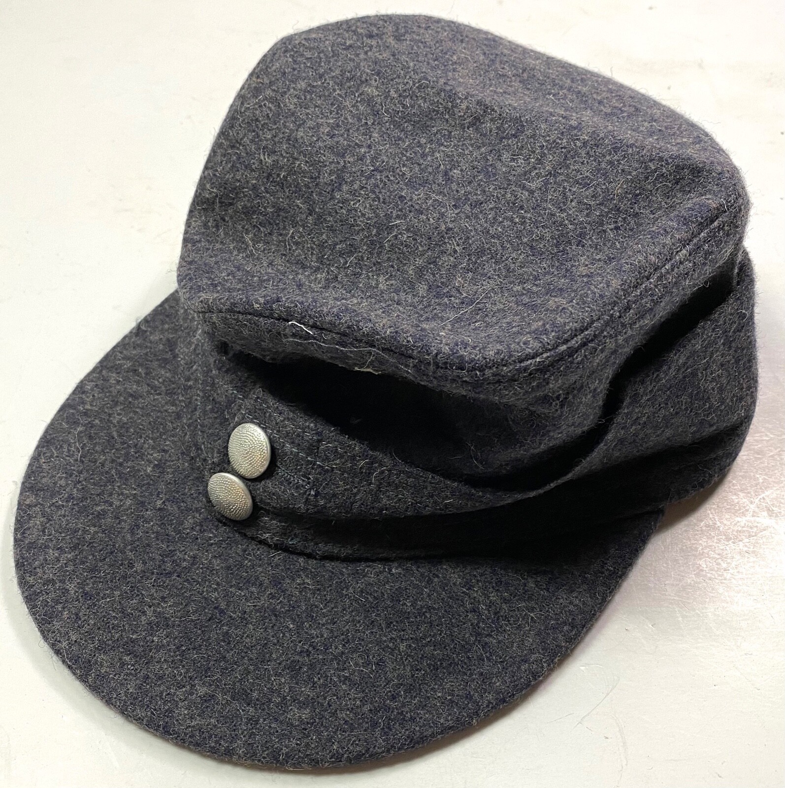 WWII GERMAN LUFTWAFFE BLUE WOOL M43 COMBAT FIELD CAP-XLARGE